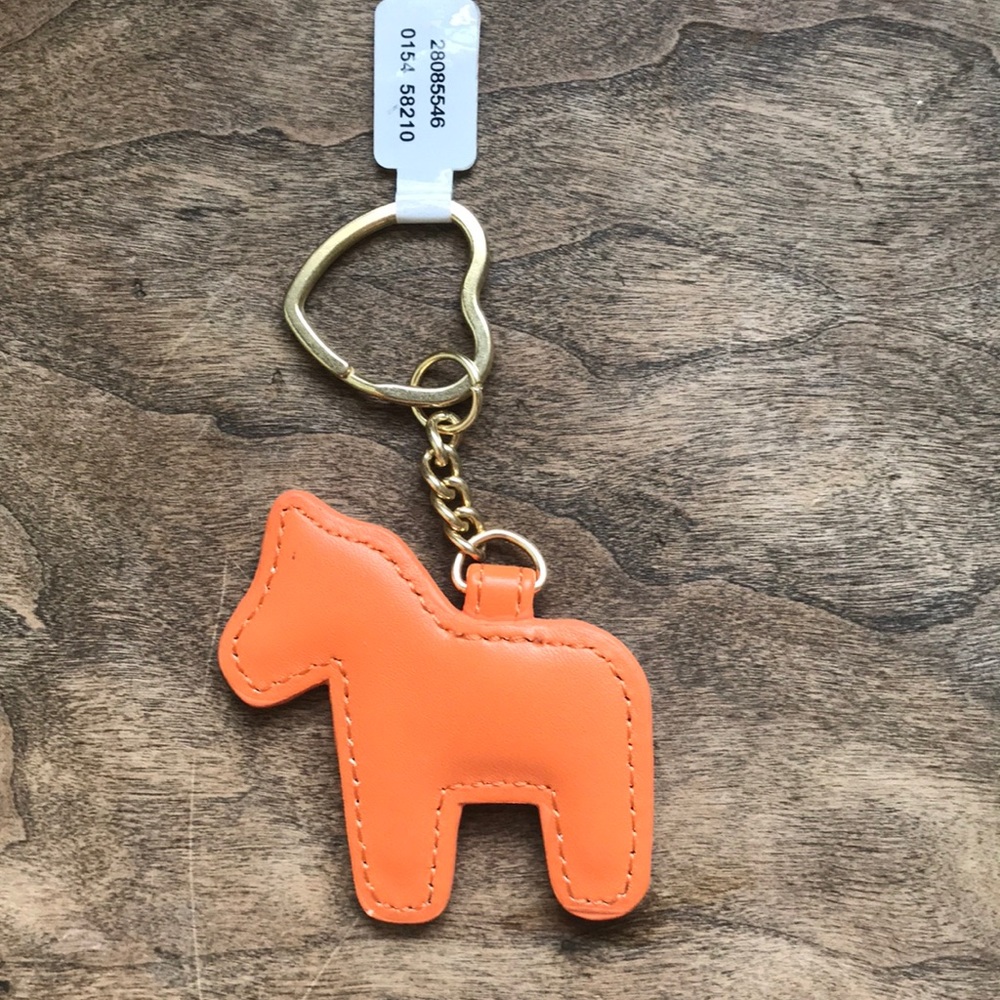 Leather Horse Keychain